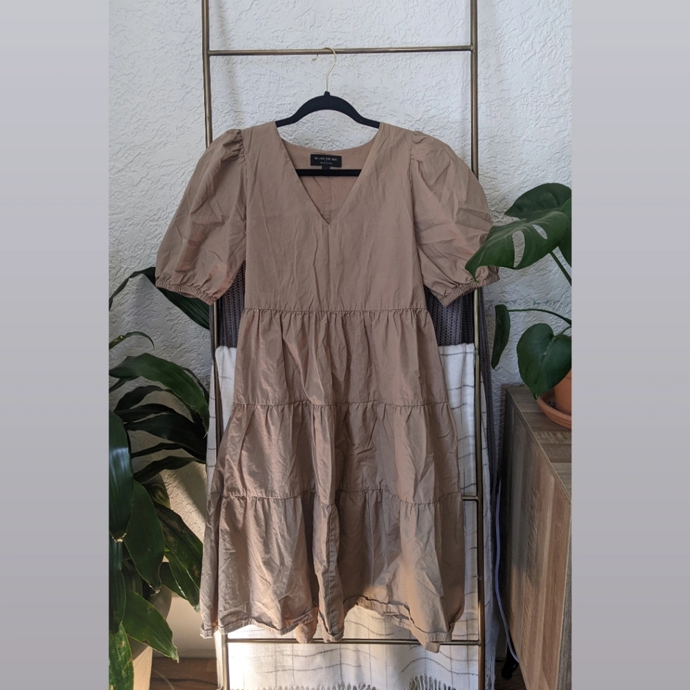 Banana Republic Puff Sleeve Dress Small